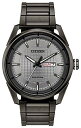 rv V`Y tA COf CO Citizen Men's Eco-Drive Weekender Watch in Grey IP Stainless Steel, Silver Dial (Model: AW0087-58H)rv V`Y tA COf CO