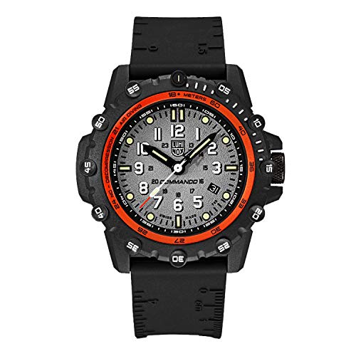 ӻ ߥΥå ꥫSEAL ߥ꥿꡼å  Luminox Commando Frogman XS.3301 Mens Watch 46mm - Military Dive Watch in Black/Grey Date Function 200m Water Resistӻ ߥΥå ꥫSEAL ߥ꥿꡼å 