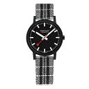 モンディーン 腕時計 モンディーン 北欧 スイス メンズ Mondaine - Essence MS1.41120.LB - Mens Watch 41mm - Official Swiss Railways Wrist Watch Black Recycled Textile Strap 30m Waterproof Sustainable - Mens Watches - Made in Swi腕時計 モンディーン 北欧 スイス メンズ