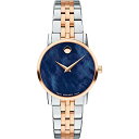 rv o[h fB[X Movado Museum Classic Blue Mother of Pearl Dial Two-Tone Ladies Watch 0607268rv o[h fB[X