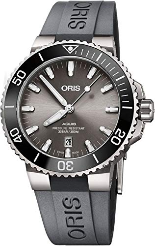 オリス 腕時計（メンズ） 腕時計 オリス メンズ Oris Aquis Titanium Date Grey Dial Men's Watch 73377307153RS-GREY腕時計 オリス メンズ