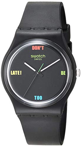 激安特価 腕時計 スウォッチ レディース Swatch Essentials Quartz Plastic Strap Black 18 Casual Watch Model So28b102 腕時計 スウォッチ レディース 在庫あり 即納 Velvetstore Co Uk