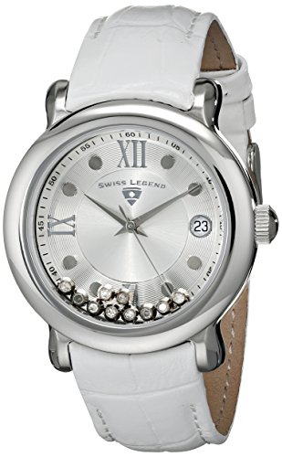 腕時計 スイスレジェンド レディース Swiss Legend Women's 22388-02S Diamanti Analog Display Swiss Quartz White Watch腕時計 スイスレジェンド レディース