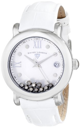 腕時計 スイスレジェンド レディース Swiss Legend Women's 22388-02 Diamanti Analog Display Swiss Quartz White Watch腕時計 スイスレジェンド レディース