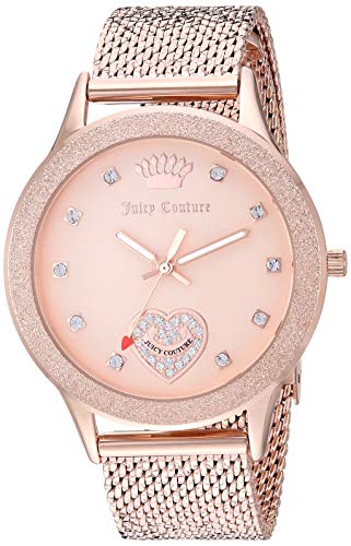 ジューシークチュール 腕時計 ジューシークチュール レディース Juicy Couture Black Label Women's Genuine Crystal Accented Rose Gold-Tone Mesh Bracelet Watch, JC/1210RGRG腕時計 ジューシークチュール レディース