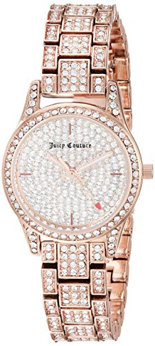 楽天angelica腕時計 ジューシークチュール レディース Juicy Couture Black Label Women's Genuine Crystal Accented Rose Gold-Tone Bracelet Watch腕時計 ジューシークチュール レディース