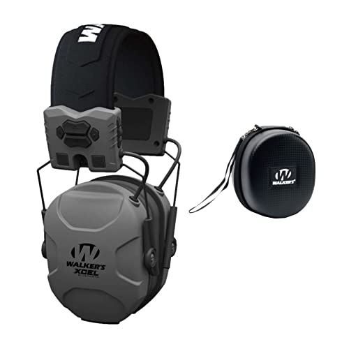 イヤーマフ シューティング ハンティング サバイバルゲーム サバゲー Walker's XCEL 500BT Digital Electronic Ear Protection Muff and Protective Case -Ear muffs provide hearing protection, voイヤーマフ シューティング ハンティング サバイバルゲーム サバゲー