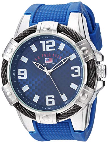 腕時計 ユーエスポロアッスン メンズ U.S. Polo Assn. Men's Sport Watch, Silver腕時計 ユーエスポロアッスン メンズ