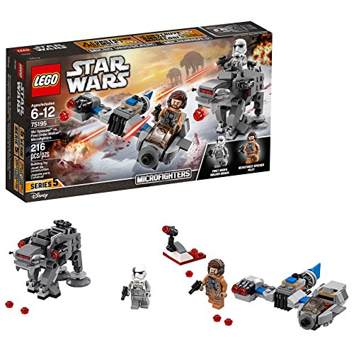 쥴  LEGO Star Wars: The Last Jedi Ski Speeder vs. First Order Walker Microfighters 75195 Building Kit (216 Piece)쥴 