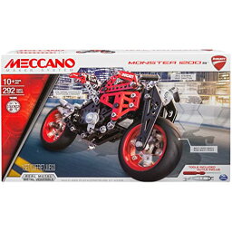 メカノ 知育玩具 パズル ブロック 6027038 Meccano by Erector, Ducati Monster 1200 S Model Building Kitメカノ 知育玩具 パズル ブロック 6027038