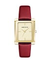 腕時計 アンクライン レディース Anne Klein Women's Japanese Quartz Dress Watch with Leather Calfskin Strap, Red, 17 (Model: AK/2706CHRD)腕時計 アンクライン レディース