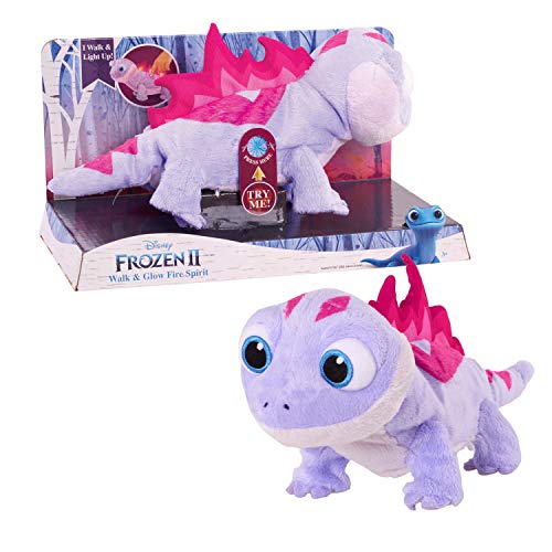 アナと雪の女王 アナ雪 ディズニープリンセス フローズン Disney Frozen 2 Walk Glow Bruni The Salamander, Lights and Sounds Stuffed Animal, Officially Licensed Kids Toys for Ages 3 Up by Just Playアナと雪の女王 アナ雪 ディズニープリンセス フローズン