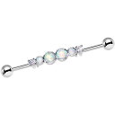 ボディキャンディー ボディピアス アメリカ 日本未発売 ウォレット Body Candy Stainless Steel White Synthetic Opa...