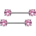 ボディキャンディー ボディピアス アメリカ 日本未発売 ウォレット Body Candy Stainless Steel Pink Accent Barbell...