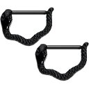 ボディキャンディー ボディピアス アメリカ 日本未発売 ウォレット Body Candy Black Anodized Steel Slithering Sna...