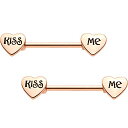 ボディキャンディー ボディピアス アメリカ 日本未発売 ウォレット Body Candy Anodized Steel Kiss Me Heart Barbel...