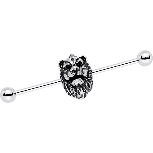 ܥǥǥ ܥǥԥ ꥫ ̤ȯ å Body Candy Steel Red Fearsome Roaring Lion Helix Earring Industrial Barbell Piercing 14 Gauge 38mmܥǥǥ ܥǥԥ ...