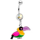 ボディキャンディー ボディピアス アメリカ 日本未発売 ウォレット Body Candy Stainless Steel Aurora Accent Tropi...