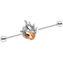 ボディキャンディー ボディピアス アメリカ 日本未発売 ウォレット Body Candy Steel Orange Queen Swan Feather Hel...