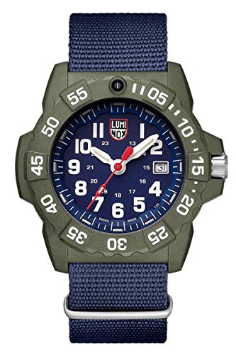 ӻ ߥΥå ꥫSEAL ߥ꥿꡼å  Luminox Navy Seal XS.3503.ND.L Mens Watch 45mm - Military Dive Watch in Blue/Green Date Function 200m Water Resistanӻ ߥΥå ꥫSEAL ߥ꥿꡼å 