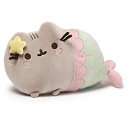 ガンド GUND ぬいぐるみ リアル お世話 GUND Pusheen Mermaid Plush, Stuffed Animal for Ages 8 and Up, Green/Pink, 12”ガンド GUND ぬいぐるみ リアル お世話