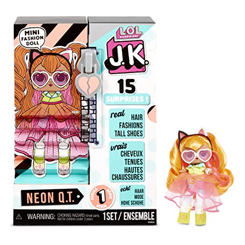 エルオーエルサプライズ 人形 ドール L.O.L. Surprise! JK Neon Q.T. Mini Fashion Doll with 15 Surprises Including Dress Up Doll Outfits, Exclusive Doll Accessories- Gifts for Girls and Mix Match Tosy for Kids 4-15 Yearエルオーエルサプライズ 人形 ドール