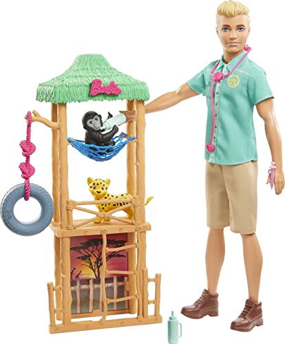 バービー バービー人形 ケン Ken Barbie Careers Doll & Playset, Wildlife Vet Theme with Ken Doll, Furniture & Accessoriesバービー バービー人形 ケン Ken