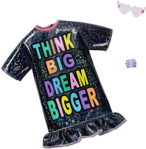 バービー バービー人形 Barbie Fashion Pack with Iridescent Dress, Purple Bracelet & Heart-Shaped Sunglasses, Doll Clothes for Kids 3 to 8 Years Oldバービー バービー人形