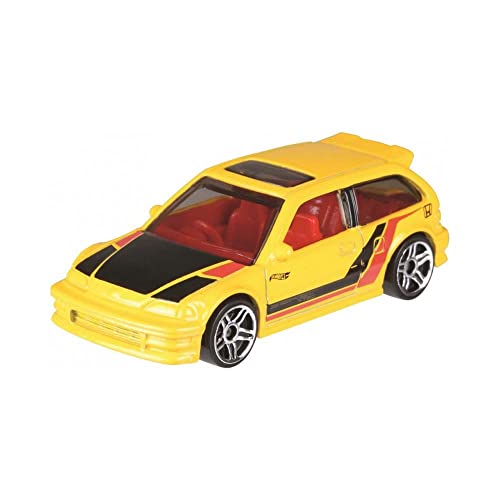 ۥåȥ ޥƥ ߥ˥ ۥåȥ Hot Wheels Honda Series 2018 Release 1990 Yellow Honda Civic EF, '90 Yellow Honda Civic EFۥåȥ ޥƥ ߥ˥ ۥåȥ