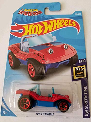 ホットウィール マテル ミニカー ホットウイール Hot Wheels 2019 The Amazing Spider-Man Hw Screen Time: Spider-Mobile (Red/Blue)ホットウィール マテル ミニカー ホットウイール