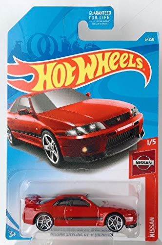 ホットウィール Hot Wheels ニッサン スカイライン GT-R (BCNR33) 1/5 6/250 マルーン 日産 ビークル ミニカー