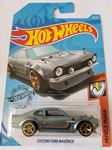 ۥåȥ ޥƥ ߥ˥ ۥåȥ Hot Wheels 2019 Muscle Mania - Custom Ford Maverick, Gray 98/250ۥåȥ ޥƥ ߥ˥ ۥåȥ