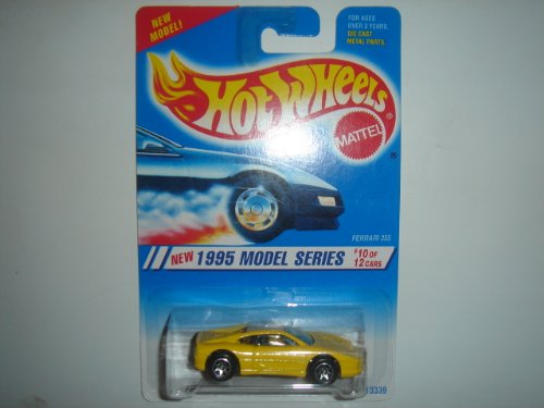 ۥåȥ ޥƥ ߥ˥ ۥåȥ Hot Wheels 1995 Ferrari 355 Yellow 7SP Unpainted Malaysia Base #350 by Mattelۥåȥ ޥƥ ߥ˥ ۥåȥ