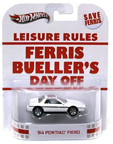 ホットウィール Hot Wheels 映画「フェリスはある朝突然に」 フェリス・ビューラーの休日 '84ポンティアック フィエロ ホワイト ビークル ミニカー
