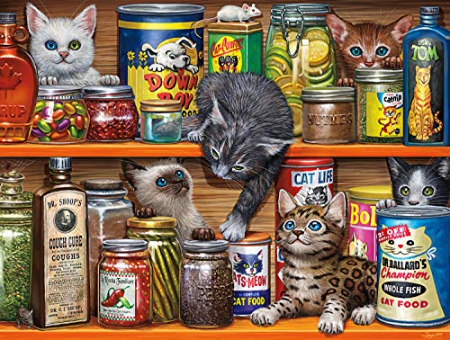 ジグソーパズル 海外製 アメリカ Buffalo Games - Spice Rack Kittens - 750 Piece Jigsaw Puzzleジグ..