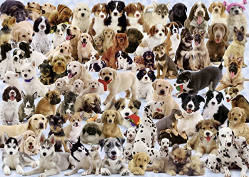 ジグソーパズル 海外製 1000ピース たくさんの犬 ペット・動物 サイズ約68x50センチ