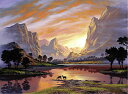 ジグソーパズル 海外製 500ピース 静かな夕日 約50x36センチ 絵画・アート Ravensburger