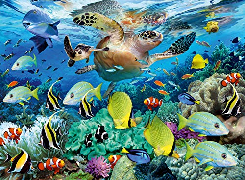 ジグソーパズル 海外製 アメリカ 【送料無料】Ravensburger Underwater Paradise 150 Piece Jigsaw Puzzle for Kids ? Every Piece is Unique, Pieces Fit Together Perfectly, Blueジグソーパズル 海外製 アメリカ