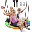 ジャングルジム ブランコ 屋内・屋外遊び 幼児 小学生 Juegoal 40 Inch Saucer Tree Swing, Large Rope Swing ...