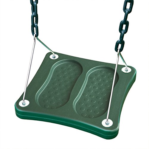 ジャングルジム ブランコ 屋内・屋外遊び 幼児 小学生 Swing-N-Slide NE 5041 Stand-Up Swing with 14" x 14" Swing Base and Coated Chains for Swing Set and Playset, Greenジャングルジム ブランコ 屋内・屋外遊び 幼児 小学生