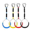 ジャングルジム ブランコ 屋内・屋外遊び 幼児 小学生 letsgood Colorful Ninja Gymnastic Rings for Kids - O...