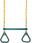 ジャングルジム ブランコ 屋内・屋外遊び 幼児 小学生 Eastern Jungle Gym Heavy-Duty Ring Trapeze Bar Combo Swing ,Large 20" Trapeze Bar with Coated Swing Chains 43" Longジャングルジム ブランコ 屋内・屋外遊び 幼児 小学生