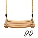 ジャングルジム ブランコ 屋内・屋外遊び 幼児 小学生 Pellor Wood Tree Swing Seat,Indoor Outdoor Rope Wood...