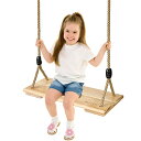 ジャングルジム ブランコ 屋内 屋外遊び 幼児 小学生 PELLOR Hanging Wooden Swing, Wooden Swing Set for Children Adult Kids with 220lbs, Adjustable Rope Swings for Indoor Outdoor Backyard Patio Garden Pジャングルジム ブランコ 屋内 屋外遊び 幼児 小学生