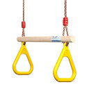 ジャングルジム ブランコ 屋内・屋外遊び 幼児 小学生 PELLOR Playground Children's Wooden Trapeze Swing Ba...