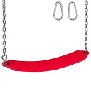 ジャングルジム ブランコ 屋内・屋外遊び 幼児 小学生 Swing Set Stuff Inc. Residential Belt Seat with Chains and Hooks and SSS Logo Sticker Playground Accessory, Red (SSS-0126-R)ジャングルジム ブランコ 屋内・屋外遊び 幼児 小学生