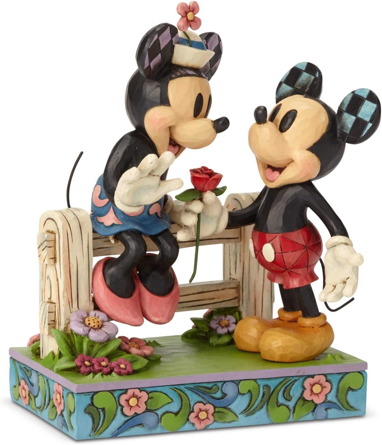 日本全国送料無料 エネスコ Enesco 置物 インテリア ディズニー 海外モデル Enesco Disney Traditions By Jim Shore Mickey And Minnie Fence Figurine 6 6 Inch Multicolorエネスコ Enesco 置物 インテリア ディズニー 海外モデル Www Rhapsodymusic In