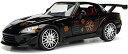 ジャダトイズ ミニカー ダイキャスト アメリカ Jada Toys Fast & Furious 1:24 Johnny's Honda S2000 Die-cast Car, Toys for Kids and Adults, Blackジャダトイズ ミニカー ダイキャスト アメリカ