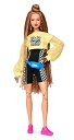 バービー バービー人形 Barbie BMR1959 Fully Poseable Fashion Doll with Braided Hair, Wearing Bike Shorts Romper and Cropped Sweatshirt, with Accessories and Doll Standバービー バービー人形