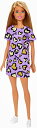 バービー バービー人形 Barbie , Blonde, Wearing Purple and Yellow Heart-Print Dress and Platform Sneakers, for 3 to 7 Year Oldsバービー バービー人形